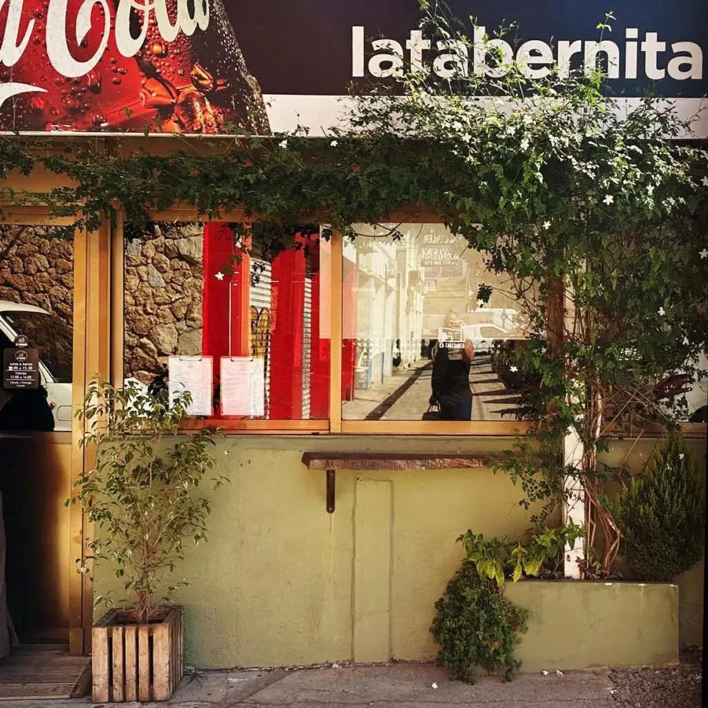 The entrance to La Tabernita with climbing plants